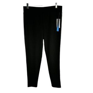 Tinseltown Pants Juniors Size XL Black Elastic Waist Faux Leather Down Side NWT